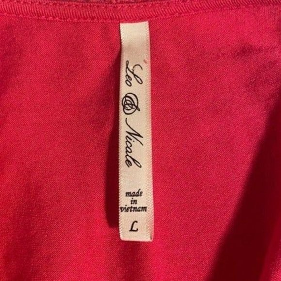 Pink Blouse with Detailed Overlay  Size Large - Picture 4 of 4